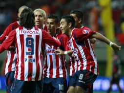 Los jugadores del Rebaño Sagrado durante el partido de la Jornada 14 del torneo Apertura. E. PACHECO  /