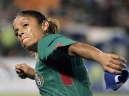 'Marigol' celebra uno de los tantos anotados anoche en el estadio Beto Ávila de Cancún. REUTERS  /
