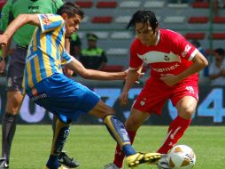 El auxiliar Sergio Lugo fue expulsado en la victoria de San Luis ante Toluca. NTX  /