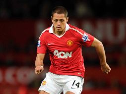 Javier Hernández en un partido de la Premier League. MEXPORT  /