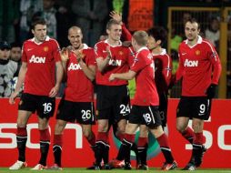 Fletcher anotó el primer tanto para el Manchester United. EFE  /