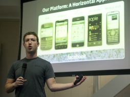 Mark Zuckerberg creador de Facebook, en conferencia de prensa en Palo Alto, California. AFP  /