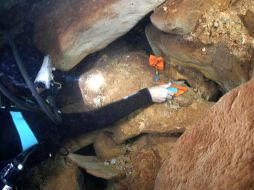 Los restos se localizaron a una profundidad de 42 metros. EL UNIVERSAL  /