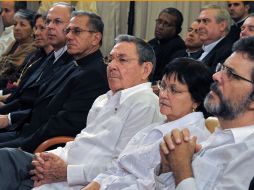 El presidente de Cuba, Raúl Castro, en la inauguración del seminario San Carlos y San Ambrosio, en La Habana. AFP  /