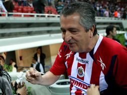 Vergara agradeció a la afición por su apoyo esta noche en el empate ante la máquina. MEXSPORT  /