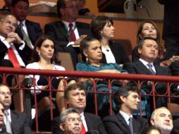 Beatriz Paredes (centro) recordó las dificultades por las que atraviesa el campo nacional, como la descapitalización. NTX  /