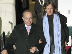 El Presidente y la primera dama tuvieron un largo viaje de 12 horas antes de arribar a su destino. REUTERS  /