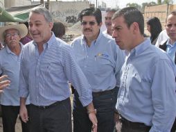 Miguel Castro fue elogiado por el gobernador Emilio González, durante la gira de trabajos en Tlaquepaque. S. NUÑEZ  /