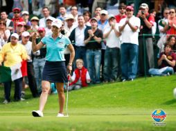 Lorena Ochoa tuvo un mejor día, pero no le alcanzó para acercarse a las líderes. EL INFORMADOR  /