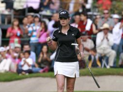 En la segunda ronda la estadounidense Paula Creamer se fue a la cima de la competencia. E. PACHECO  /