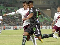 Danieñ Ludueña fue el anotador del tanto de Santos. NOTIMEX  /