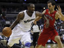 La estrella de los Wizards, Gilbert Arenas no jugaba desde enero pasado. REUTERS  /