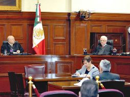 Aspecto de una sesión en la Suprema Corte de Justicia. EL UNIVERSAL  /