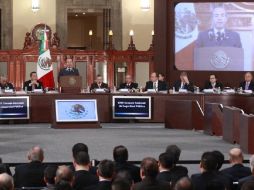 Calderón encabeza la reunión del Consejo de Seguridad Nacional. NOTIMEX  /