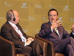 El jefe de Gobierno del DF, Marcelo Ebrard, participa en la discusión sobre cómo se perfilan las ciudades en el año 2030. EL UNIVERSAL  /