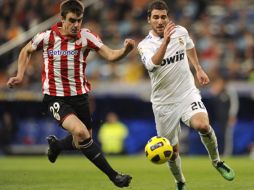 Gonzalo Higuaín fue fundamental en la victoria del Real Madrid sobre el Athletic de Bilbao. AFP PHOTO  /