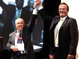 Marcelo Ebrard, durante la clausura de la Cumbre Mundial de Líderes Locales y Regionales. EL UNIVERSAL  /