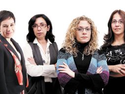Clara Luz Álvarez, Judith Mariscal, Irene Levy y Salma Jalife narran sus experiencias y sus batallas. EL UNIVERSAL  /