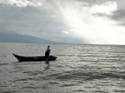 Aspecto del Lago de Chapala, que tiene una capacidad de siete mil 987 millones de metros cúbicos. ARCHIVO  /