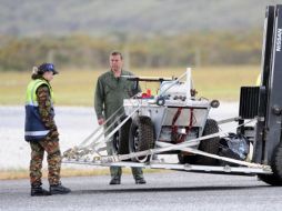 Robot enviado para buscar a los minero atrapados. EFE  /