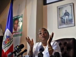 La candidata presidencial haitiana Mirlande Manigat, favorita en los sondeos electorales. REUTERS  /