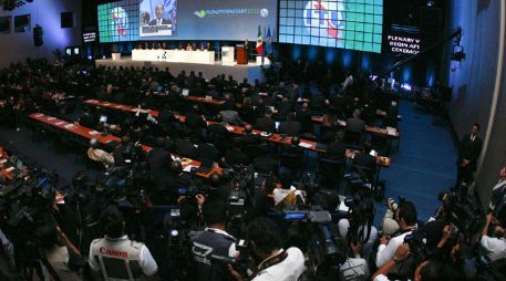 Durante la Conferencia de Plenipotenciarios de la Unión Internacional de Telecomunicaciones. S. NÚÑEZ  /