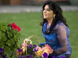 Ruffo se mostró orgullosa del trabajo realizado por el elenco de la obra La tiendita de los horrores. ESPECIAL  /