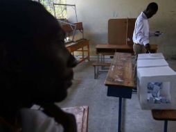 Urnas de votación en Haití. AFP  /