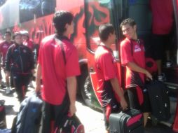 Los jugadores del Atlas partiendo rumbo a Manzanillo. G. LÓPEZ  /