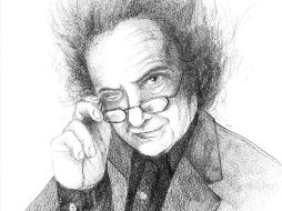 Piglia es un hombre de rostro pasivo y sonrisa canalla.  /