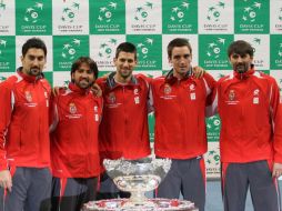 Los tenistas del equipo de Serbia aprovecharán la localía para vencer a Francia. AP  /