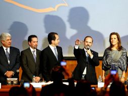 El senador Gustavo Madero rinde protesta como nuevo presidente del Partido Acción Nacional. EL UNIVERSAL  /