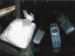 Dos kilos de cocaína decomisados en el aeropuerto de México. ARCHIVO  /