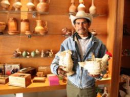 La pieza con la participó es la creación de una yunta antigua de aproximadamente 50 centímetros de alto. ZACATECAS.GOB  /