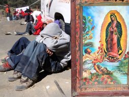 Cientos de peregrinos cruzan el Parque nacional Izta-Popo para llegar a la Basílica de Guadalupe. NTX  /