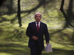 El Presidente Felipe Calderón durante una conferencia de prensa donde abordó el tema de la cumbre COP16.  AP  /