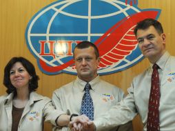La nueva tripulación permanecerá en la plataforma orbital un total de 152 días. AFP  /