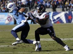 Los Titanes se impusieron ante los Texanos y terminaron una racha de seis derrotas consecutivas. AP  /