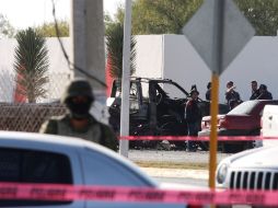 El pasado viernes se realizó un atentado contra la corporación municipal de Zuazua con un coche bomba. NTX  /