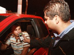 Tan sólo del 16 al 19 de diciembre, 12 automovilistas alcoholizados fueron remitidos al Ministerio Público. E. PACHECO  /