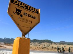 La toma clandestina se localizó en el kilómetro 177 más 458 metros del poliducto de 10 pulgadas Monclova-Sabinas. EFE  /