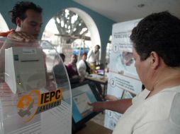 Aspecto de una prueba de votación electrónica en Jalisco. ARCHIVO  /