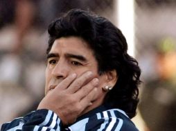 Diego Armando Maradona pretende demandar al presidente de la AFA. ESPECIAL  /