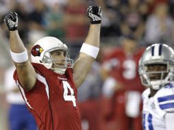 Los Cardenales festejaron su dramática victoria. AP  /