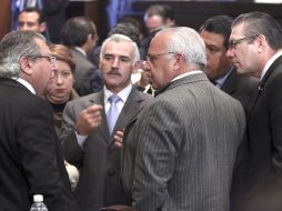 Aspecto de la sesión de este martes en el Senado. SUN  /