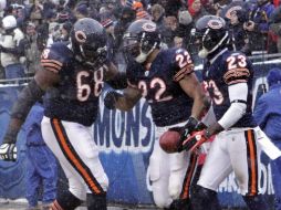 Los Osos de Chicago festejaron su victoria sobre los Jets de Nueva York. AP  /