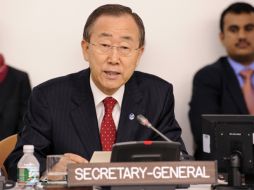 El secretario general de la Organización de las Naciones Unidas, Ban Ki-moon. AP  /