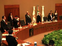 Aspecto de la sesión solemne en el Instituto Electoral del Estado de México (IEEM). EL UNIVERSAL  /
