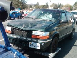 Aspecto de la camioneta involucrada en el atropellamiento en que falleciera un hombre. M. PATIÑO  /