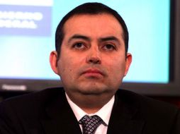 - El secretario de Hacienda, Ernesto Cordero, durante conferencia de prensa. EL UNIVERSAL  /